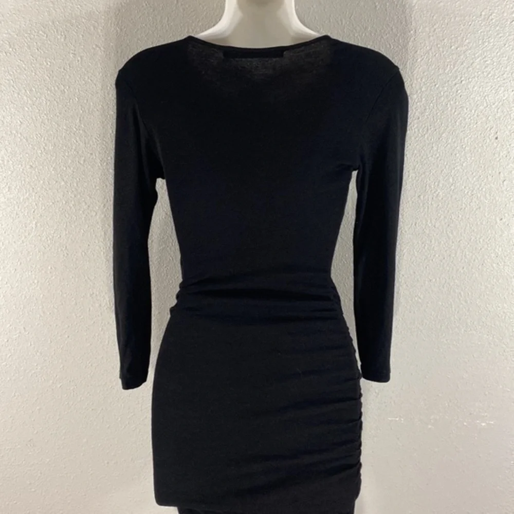 Michael Stars black keyhole bodycon dress